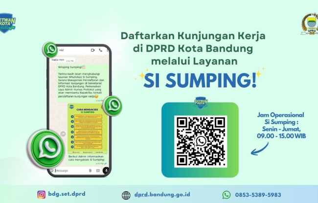 Si Sumping, Layanan DPRD Kota Bandung Bagi Tamu Kunjungan Kerja
